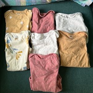 Fall Bundle Longsleeve Onesies - 12-18 months